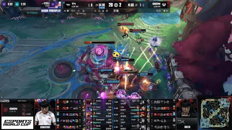 RNG险胜T1，Keria打出惊人五杀淘汰赛3:1（广州）