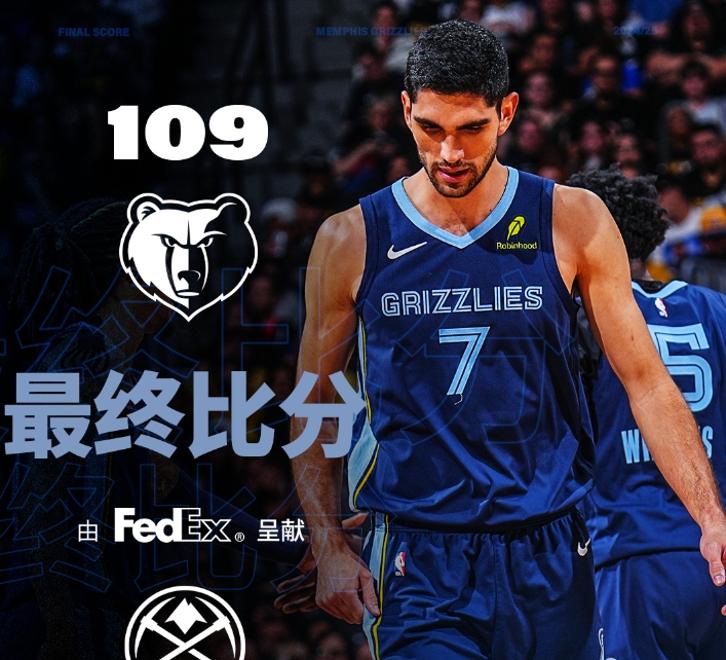 欧冠淘汰赛焦点战，灰熊险胜篮网